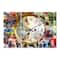 Designart 'People And Time Acrylic Watercolor Modern Multipanel Wall Clock